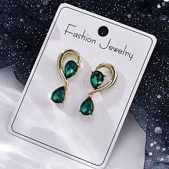 Alloy Rhinestones Stud Earrings&nbsp;EJEW-M075-04G-02