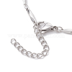 304 Stainless Steel Link Bar Chain Anklets for Women&nbsp;AJEW-AN00622
