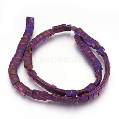 Electroplate Non-magnetic Synthetic Hematite Bead Strands&nbsp;G-I208-16F
