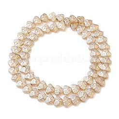 Transparent Electroplate Glass Beads Strands&nbsp;EGLA-F158-PL01-A