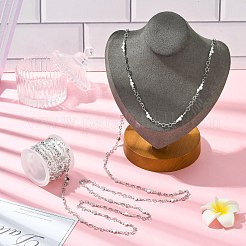2.5M Brass Imitation Pearl Heart Link Chains&nbsp;CH-CJ0001-08