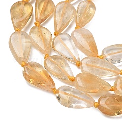 Heated Natural Citrine Beads Strands&nbsp;G-L650-H01-01