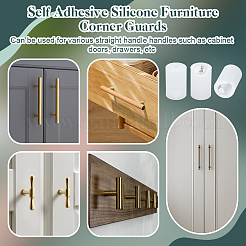 12Pcs Self Adhesive Silicone Furniture Corner Guards&nbsp;DIY-OC0014-04