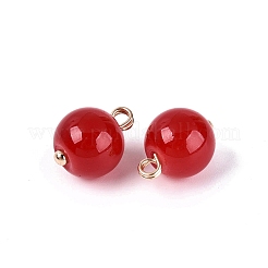 Alloy Glass Pendants&nbsp;GLAA-P080-03G-07