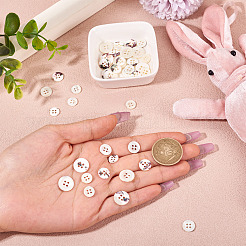 45Pcs 3 Styles 4-Holes Shell Buttons&nbsp;BUTT-TA0001-28