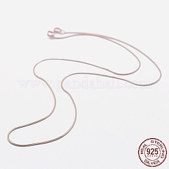 925 Sterling Silver Chain Necklaces&nbsp;STER-F039-10RG