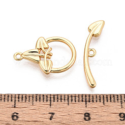 Brass Toggle Clasps&nbsp;KK-T077-02G