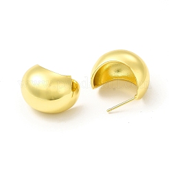 Rack Plating Brass Chubby Stud Earrings for Women&nbsp;EJEW-H091-39G