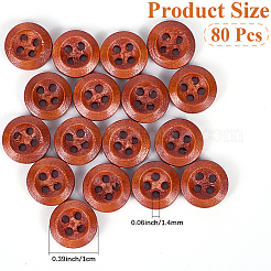Wood Buttons&nbsp;BUTT-CY0001-04A-04