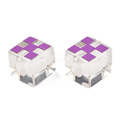 Transparent Resin European Beads&nbsp;RESI-N022-10A-B02