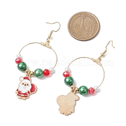 Alloy Enamel Dangle Earrings&nbsp;EJEW-JE06144