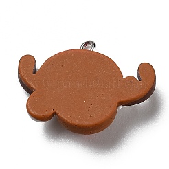 Opaque Resin Pendants&nbsp;LS-RESI-D055-118P