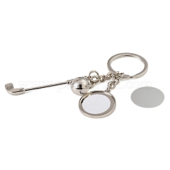 Golf Alloy Sublimation Blanks Keychains&nbsp;AL-CBAF9A1-02P-05