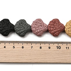 Dyed Natural Lava Rock Beads Strands&nbsp;G-A264-A04-01A