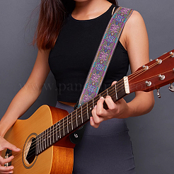 7M Ethnic Style Embroidery Flower Polyester Ribbon&nbsp;OCOR-WH0078-235