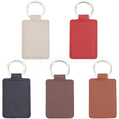 30Pcs 5 Colors PU Keychains&nbsp;KEYC-CL0001-30