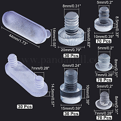 300Pcs 6 Styles Rubber Cabinet Bumper Anti Collision Pad&nbsp;DJEW-CA0001-08