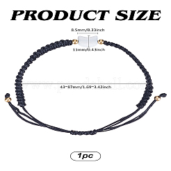 1Pc Imitation Pearl Braided Beads Bracelets for Men Women&nbsp;BJEW-LP0003-13B