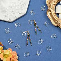 Resin Clip-on Earring Findings&nbsp;X1-FIND-H046-12-01