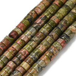 Natural Unakite Beads Strands&nbsp;G-Z110-A24-2x4mm