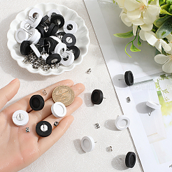 40Pcs 2 Colors Wooden Stud Earring Findings&nbsp;FIND-SC0012-22