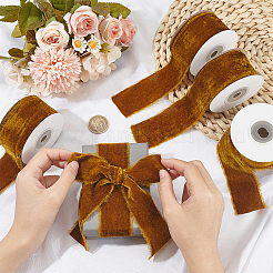Velvet Ribbon Torn Edge Fabric&nbsp;DIY-WH0419-91E