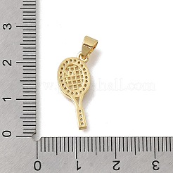 Brass Micro Pave Cubic Zirconia Pendants&nbsp;KK-D431-059A-01