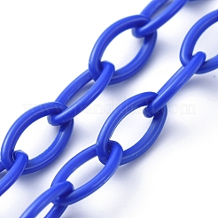 Personalized ABS Plastic Cable Chain Necklaces&nbsp;NJEW-JN02847