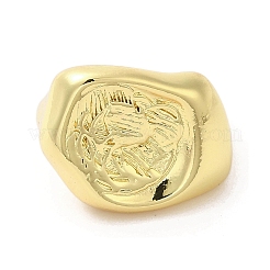 Rack Plating Brass Finger Ring&nbsp;RJEW-C072-07G