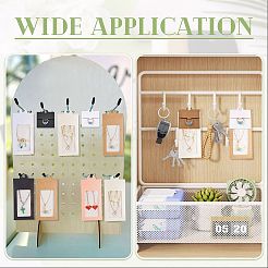 50Pcs Rectangle Foldable Paper Jewelry Display Cards for Rings&nbsp;CDIS-FS0001-31B