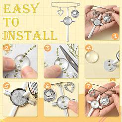 Iron Kilt Pins Brooch Findings&nbsp;DIY-FS0009-47
