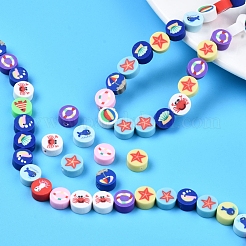 5 Strands Handmade Polymer Clay Beads&nbsp;CLAY-SC0001-42