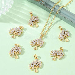 SHEGRACE Brass Clear Cubic Zirconia Pendants&nbsp;XGRQ3K646-559G