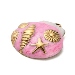 304 Stainless Steel Enamel Pendants&nbsp;STAS-P404-06G-01