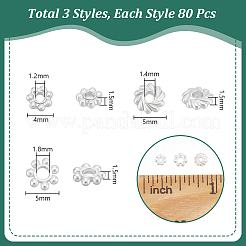 240Pcs 3 Style Rack Plating Zinc Alloy Beads&nbsp;FIND-UN0006-86S