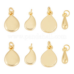 8Pcs 4 Styles Brass Charms&nbsp;KK-TA0003-36