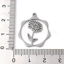 Non-Tarnish 304 Stainless Steel Pendants&nbsp;STAS-P338-01B-P
