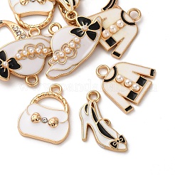 10Pcs 5 Styles Fashion Theme Alloy Enamel Pendants&nbsp;ENAM-FP0002-74