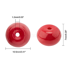 Opaque Solid Color Glass Beads&nbsp;GLAA-PH0001-07