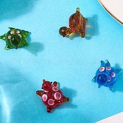 8Pcs 4 Colors Handmade Lampwork Beads&nbsp;LAMP-PA0001-08