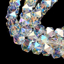 Electroplate Glass Beads Strands&nbsp;X-GLAA-Q105-02-10