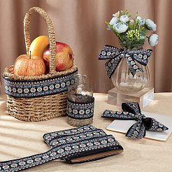 10 Yards Ethnic Style Embroidery Polyester Ribbons&nbsp;OCOR-FH0001-12