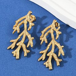 304 Stainless Steel Stud Earrings&nbsp;EJEW-U071-01A-G