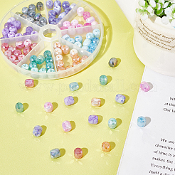 Opaque Baking Paint Glass Beads Strands&nbsp;EGLA-PH0001-21