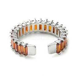 Brass Micro Pave Cubic Zirconia Ring&nbsp;RJEW-Z033-08P