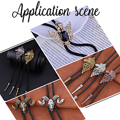 6Pcs 2 Style Iron Bolo Tie Slide Clasp&nbsp;IFIN-GF0001-25AB