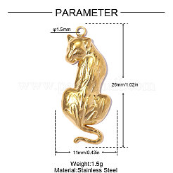 304 Stainless Steel Pendants&nbsp;SA-OY002-06G-01