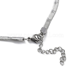 Non-Tarnish 304 Stainless Steel Herringbone Chain Necklaces&nbsp;NJEW-P282-06P