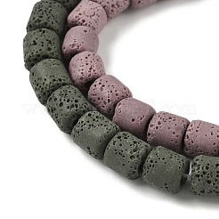 Handmade Porcelain Imitation Lava Rock Beads Strands&nbsp;PORC-P032-08M