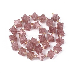 Natural Strawberry Quartz Beads Strands&nbsp;G-Q608-07A-03